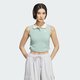 
adidas [Jinlang Sports] Women's Three-leaf Crocodile Short Sports Tight Lapel Vest KE3894 Color M