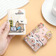 Kapibara simple card holder coin purse cute cartoon capybara female student short style children multi-card slot card holder small lotus energy makes money (20 cards undocumented slots)