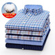 Busens New Männer kurzärärmiges Hemd Casual Slim-Fit Oxford Pure Cotton Shirt Direkt