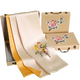 Hangzhou Silk Road Su-embroidered silk scarf silk women spring and summer mulberry silk scarf shawl mother birthday gift Mother's day peony golden
