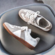
RANKDAVID light luxury new brand 2025 autumn extra-large size men's shoes 45 Japanese skateboard shoes 46 sports and leisure moral training shoes 47 9715 white gray 45