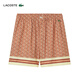 鳄鱼（LACOSTE）法国鳄鱼男装25夏季时尚舒适几何印花短裤|GH9928 GIL/蓝色几何印花 M 4