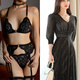 Palacio Victoria SETY BRA SET SEXY ARRILTABLE TRES PISTOS TRIANGLE CUP CUERA TANGA BRA DE TRES PIEZAS SET BRA + BATIAS + GARTER M