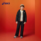 ASICS Kinderkleidung 25 Jahre Winter Kinderweiche und komfortable dreidsichere leichte und dünne warme Jacke [hohe Ladung] Schwarze Sauberkeit 1000 Meter down 170 Füllung 109,2g