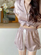 Traje modal Pajamas Summer de mujeres 2025 New Women Silk delgada de seda delgada de manga corta Celebridades de alta gama ropa casual para el hogar amarillo #YX-9214 m [75-98] Jin [Jin equivale a 0.5 kg]