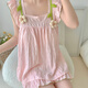 S.SOFEA Summer Pajamas with Chest Pajamas Sweet and Cute Girls Home Clothing Guangzhou Thirteen Lines hds-9930#Apricot Color 185 XXL