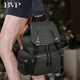BVP [neues Produkt] Rucksack echter Leder -Rucksack 2025 Neue Nische mit großer Kapazität Ehepaar Schoolbag Black Label 12 zeitdiehme italienische italienische Senlan Green - Large Size_Special für männlichen Gott