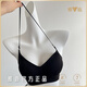 Yalu Halter Neck Suspender belle lingerie Lingerie petits seins de femmes rassemblés et épaissis pour les faire paraître grands sans marques croisées en U gros soutien-gorge sans dossier Summer Summer [poids recommandé 80-95 Jin [Jin est égal à 0,5 kg]]]