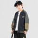 Duojia Boys Casual Jacket 2025 Spring and Autumn American Retro Baseball Uniform Top Children's Trendy Contrast Color Work Jacket