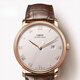 Lobinni Watch Mecánico para hombres Relojes simples Negocios totalmente automáticos Mechores mecánicos Reloj impermeable 12033 Cosilla de rosa Facinada de cuero marrón