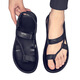 Sandales TTPMER pour la version coréenne masculine des chaussures de plage décontractées sans glissement en forme de semelle douce portant des sandales pour hommes à la mode verts à la mode