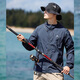 Pathfinder Wind Butterfly Sun Protection Clothing Summer Ice Silk Men's UV Protection Upf100 Fishing Sun Protection Clothing Men's Ultra-Thin Jacket Spring Dark Blue 2XL