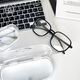 Dongha transparente Brille Box INS-Stil tragbare und stressresistente Studenten, Männer und Frauen, einfache und hochwertige Sonnenbrillen, hochwertige Aufbewahrungsbox, Brille Box + Brille Tuch