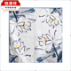 Hengyuanxiang 2025 Sinn 53 cm Maulbeerbeerbeschalel Seidenschal gebundener Hals Frauen modische und vielseitige quadratische Schalblinse Blue Graffiti Linien 53*53 cm
