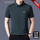 Qi Armania brand high-end men's short-sleeved shirt summer casual middle-aged and young people high-elastic mercerized cotton no-iron half-sleeved shirt trendy burgundy 6628 models M 165 [Suggested 95-120 Jin [Jin equals 0.5 kg]]