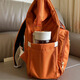 sun earth/u Japanese new multi-functional mother bag mother and baby bag lightweight large capacity mother backpack casual backpack women waterproof orange (20L)
