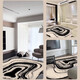 Pupan carpet living room special-shaped light luxury 2025 new style free carefree irregular sofa coffee table floor mat bedroom plus Wenwan-15862 140cm*200cm