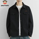Paul Frank Jacket Men's Casual Checkerboard Jacket Men's Autumn Trendy Windproof Top Men's Black XL