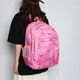 New backpack schoolbag large capacity junior high school students backpack sixth grade ridge protection lightweight burden reduction girl rose red