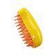 AILUKI Japanese pet spray massage comb to remove floating hair, cat comb artifact, dog electric spray cleaning and removal yellow, 1 massage comb + 1 bottle of essence