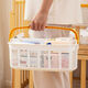 Crib Storage Korb Seite Aufbewahrungskorb Seite Bettbaby Fütterungstisch Windeln Windeln Speichel Handtuch Hanging Bag Same Small Tile_1