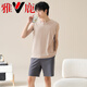Yalu Vest Pyjamas Men's Men's Cotton Cotton Sans manches Home Vêtements NOUVEAUX HOTES CASSORATIQUES SHORTS SUIR SUM