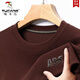Woodpecker (Tucano) 2023 Neues schweres Industriesticker Herren-Pure-Baumwoll-Sweatshirt runden Hals Langarm T-Shirt Autumn T-Shirt Top Base Shirt 6623 Haqing M 16590-120jin [Jin gleich 0,5 kg]