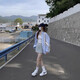 
Lazy style long-sleeved sunscreen shirt for women in summer and autumn Korean loose layered tops versatile casual shirt jacket White M Recommended 90-105 Jin [Jin equals 0.5 kg]