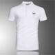 ARMANIBR Armani Summer Men's Business and Casual Short Sleeve POLO Shirt Mulberry Silk Flip AM756 Black Lapel M Reference Weight 90-120Jin [Jin equals 0.5 kg]