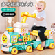 Parenting Baby Multifuncional Multifuncional Educación temprana Juguete Educational Push and Pull Train Baby Walker Niños de 1 a 3 años Boys and Girls Gift 5 en 1 Multifuncional Tren multifuncional