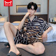 Catman (Miiow) Teenager Herren Pyjamas Sommer Cool Ice Seide Kurzarm Shorts Strickjacke Herren Dünne Lose große Heimkleidung 854# Soft Ice Seide L Männer [Empfohlen 90-120jin [Jin gleich 0,5 kg]]