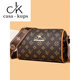 Casa-Kupsck Brand Counter Great Le cuir Sac pour femmes 2025 Boston Boston Sac d'oreiller Boston Sac à bandoulière à une épaule Bag Femme Brown Green Leather Autorisation