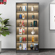 Layout like simple wine cabinet living room glass multi-functional collection cabinet against the wall one-piece home light luxury high-end storage rack storage cabinet 60*32*200 double doors and double drawers