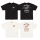 Lee Kids Japanese Retro English Letters Cartoon Imprimé T-shirt en bambou à manches courtes courts à manches courtes 3890 noir S