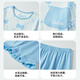 
DEESHA [7A Antibacterial Cotton] Girls Spring and Summer Short Sleeve Five-Cropped Pants Home Clothing Set Baby Two-Piece Pajamas