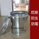 Topology LIVINGHAPPY rice bucket tea bucket household moisture-proof and insect-proof sealed rust-free galvanized tangerine peel iron bucket diameter 25cm * height 30cm