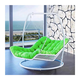 Yonghuan rocking chair, double hammock hang basket, blue bed, outdoor swing chair, balcony, adult hanging blue swing bed, rocking lounge chair, white small (A13821 seat cushion)