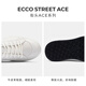 ECCO casual sneakers for men, trendy thick-soled retro height-increasing men's shoes, cowhide, street ACE856814 HL white 85681450874 42 It is recommended to buy one size up