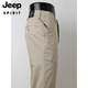 JEEP SPIRIT original single men's casual pants summer thin cotton loose straight solid color business casual pants men's trousers light khaki 6625-2 36
