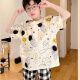 濮水方方夏季薄款棉男童睡衣短袖套装12岁男孩家居服 655【棉】 165 S码  建议140-150厘米  体重