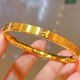 Le bracelet en or pur jaune 9999 9999 pour le nouveau bracelet en or solide en diamant de la mode pour femmes pour 62 diamètre intérieur adapté à 110-120 Jin [Jin est égal à 0,5 kg] porte 16 grammes [comptoir] 15888 yuans