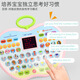 
Shantoulin Village Cross-border Children's LED Screen in English Apple Learning Tablet Large Capacity Point Reading Early Education Story Machine Toys LED Screen Apple Learning Machine (light blue)