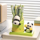 
Qile birthday gift for women's desktop pen holder ornaments for healing; a souvenir for the college entrance examination; a teacher's day work station decoration for the opening season of the school year; a little panda Zhuanzhuan unzipped pen holder