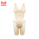 Cat man tight body shaping suit showing women's body shape postpartum abdomen tightening waist and hips without marks one-piece corset thin style 0092# black M