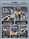 Blue Color He crawler off-road vehicle building blocks black technology intelligent electric programming remote control robot men's gift toys are suitable for black technology-Three-change Dragon Knight programming robot 695