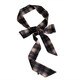 Bufanda de estampado de leopardo primavera y otoño nuevo cuello retro protección bufanda pequeña transmisión de muñeca de moda corbata corbata de la banda de la banda del cabello