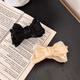 Two Worlds Happy Bow Tiara Ball Head Small Clip Girls High Ponytail Hair Clip Ball Head Fixing Artifact Hairpin Hair Accessory Beige Bow 1 Pack