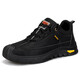 European and Muslim men's labor protection shoes puncture and anti-smash steel head rubber sole anti-slip wear-resistant comfort and safety protection shoes LB1105-style safety shoes 36