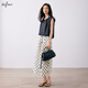 Eifli (Eifini) Eifli Polka Dot-Rock für Frauen Sommerfarbe Taille A-Line
