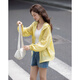 
Demana [original yarn sun protection UPF50+] summer hooded large pocket loose small temperament women's jacket
